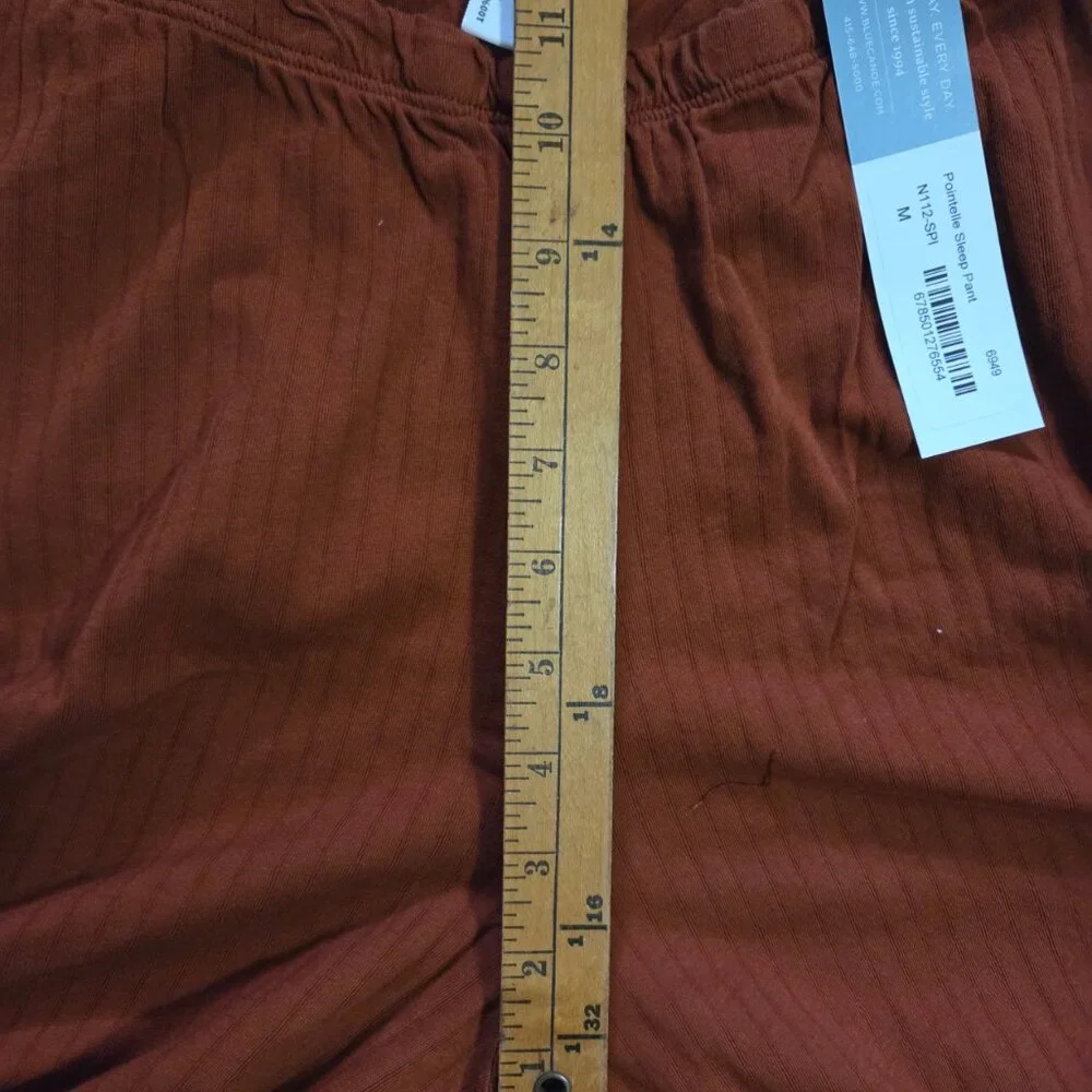 Blue Canoe Organic Cotton Sleep Pants RUST color size M - Picture 3 of 6